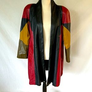 Vintage Pelle women’s leather coat size S